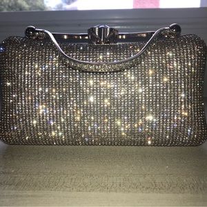 Gold and silver evening handbag, NWOT